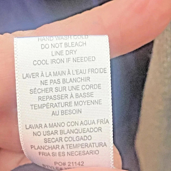 Downing Studio Ladies Pullover Dress Navy Blue Long Sleeve Crisscross Cutouts 1x - Picture 5 of 10